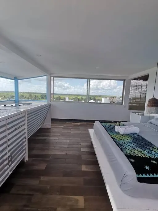Bonita Habitacion Con Pequena Piscina A Aire Libre Puerto Morelos 0*,